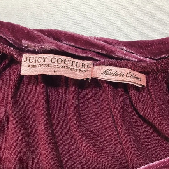 Juicy Couture Y2K Bordeaux Burgundy Babydoll Mini Dress - Picture 5 of 12